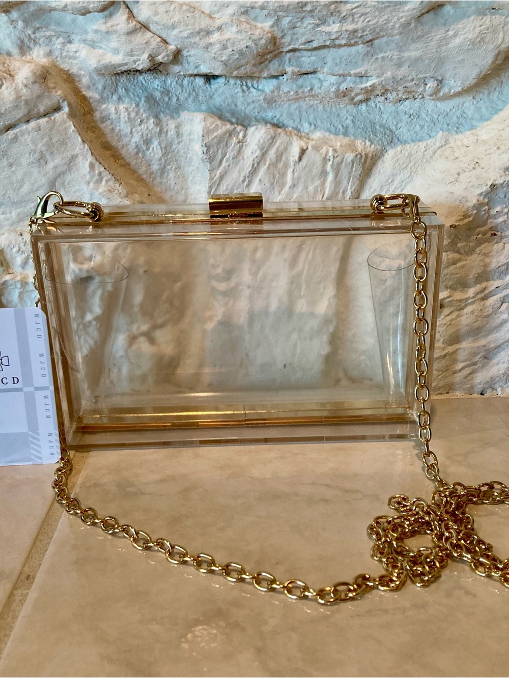 NWT Clear Minaudière crossbody bag/ clutch - Picture 6 of 12